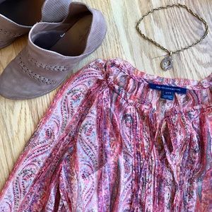 BOHO French Connection Flattering Paisley Dress